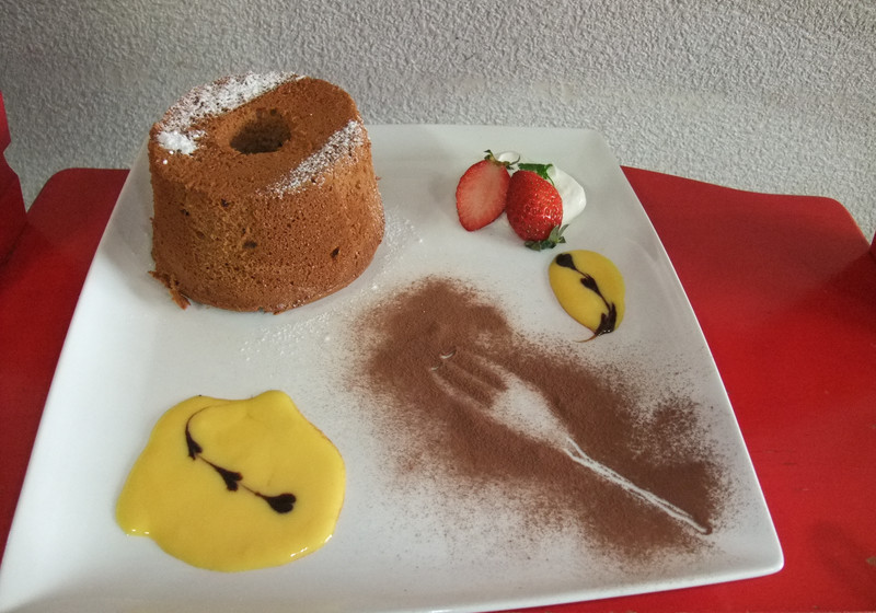 ココアシフォンケーキ♡バレンタイデザイン