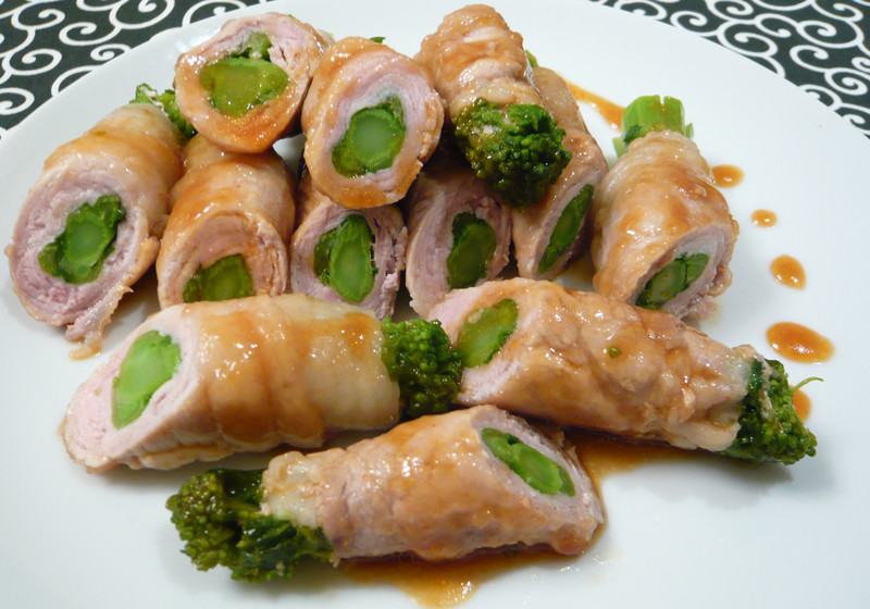 菜の花の肉巻き
