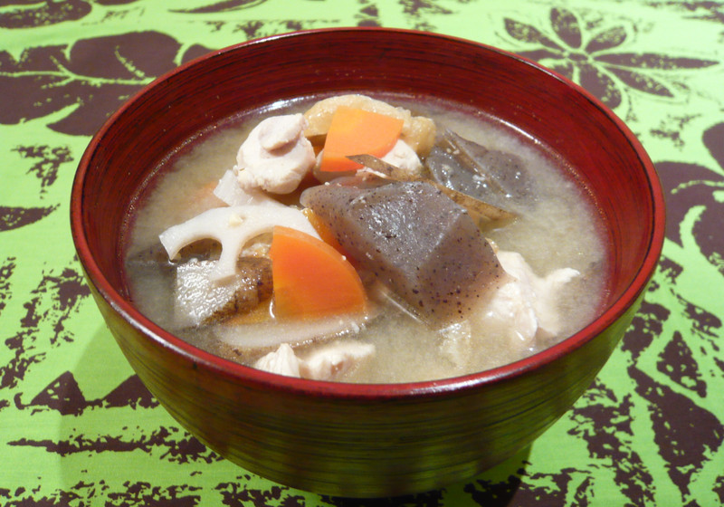 ほんのりショウガ風味の鶏汁
