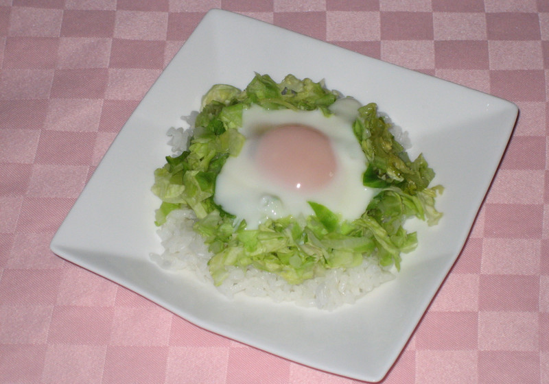 キャベ卵丼