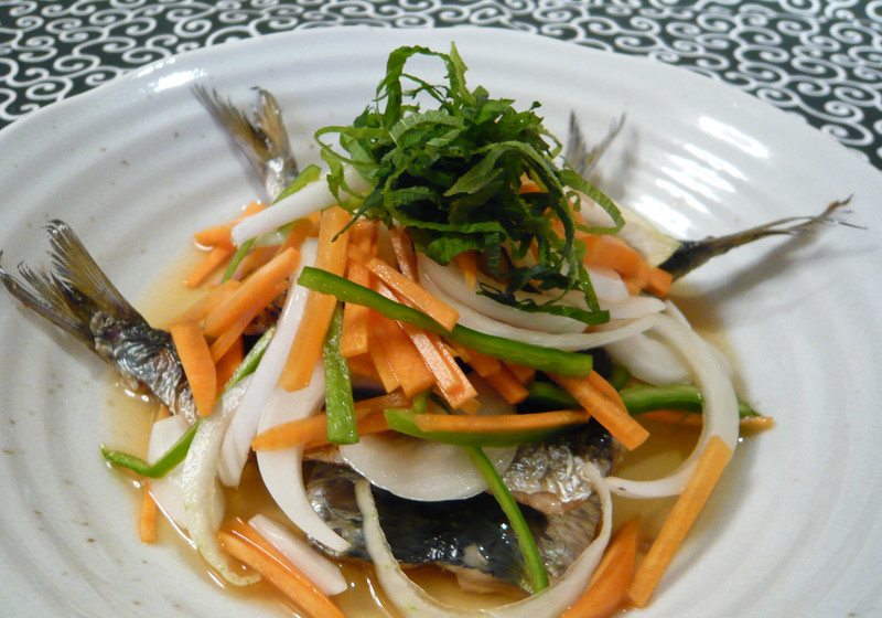 たっぷり野菜とお魚焼きマリネ