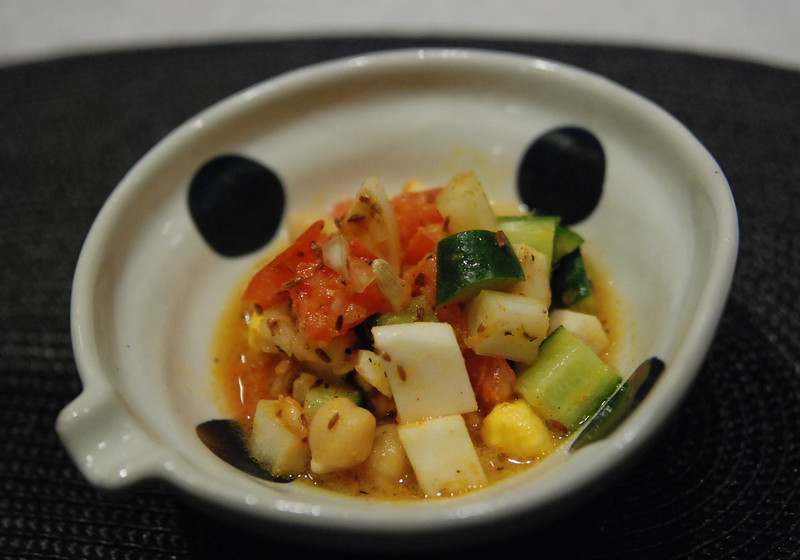 ひよこ豆のインドサラダ