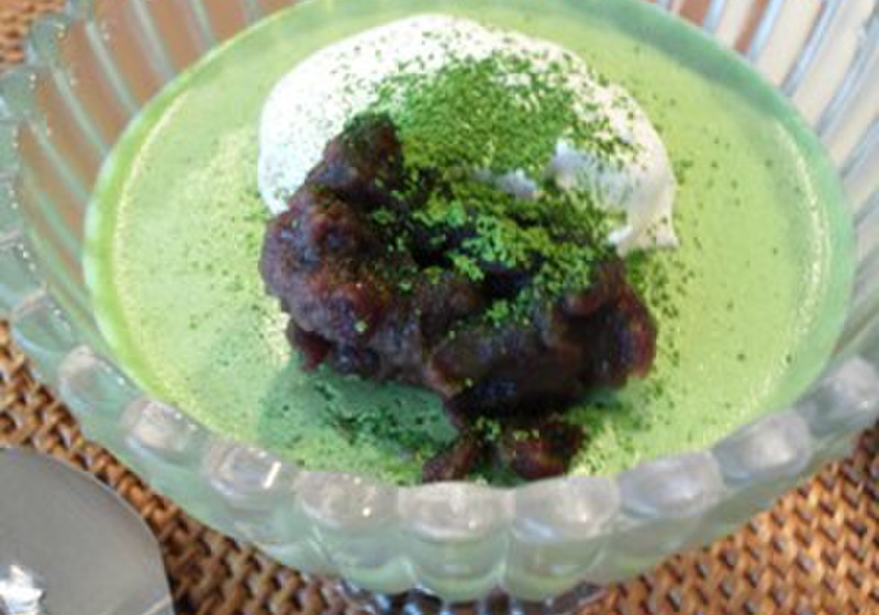 抹茶のブラマンジェ