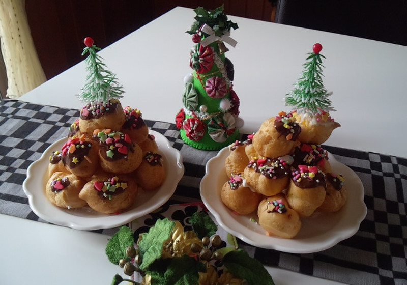 ★X'mas　プチシューツリーcake★
