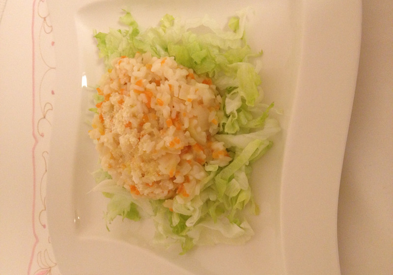 新玉ねぎと新にんじんの華麗舞リゾット