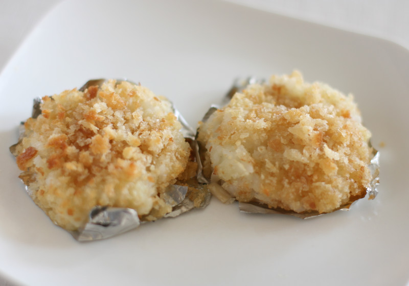 じゃがいもと米の焼きコロッケ風