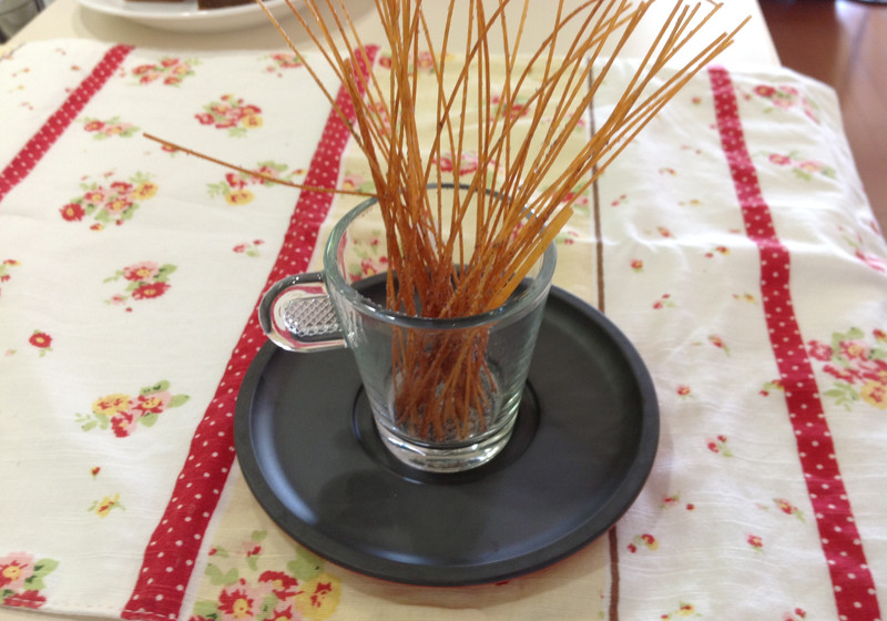 パーティおやつ☆ぱりぱりカフェオレパスタ