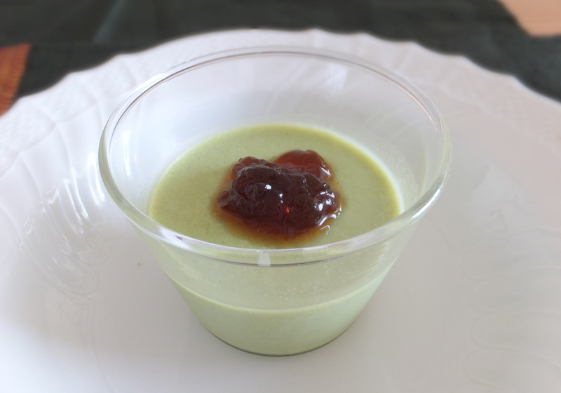 抹茶ラテ豆腐の前菜