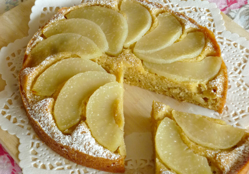 ダブルピーチケーキ