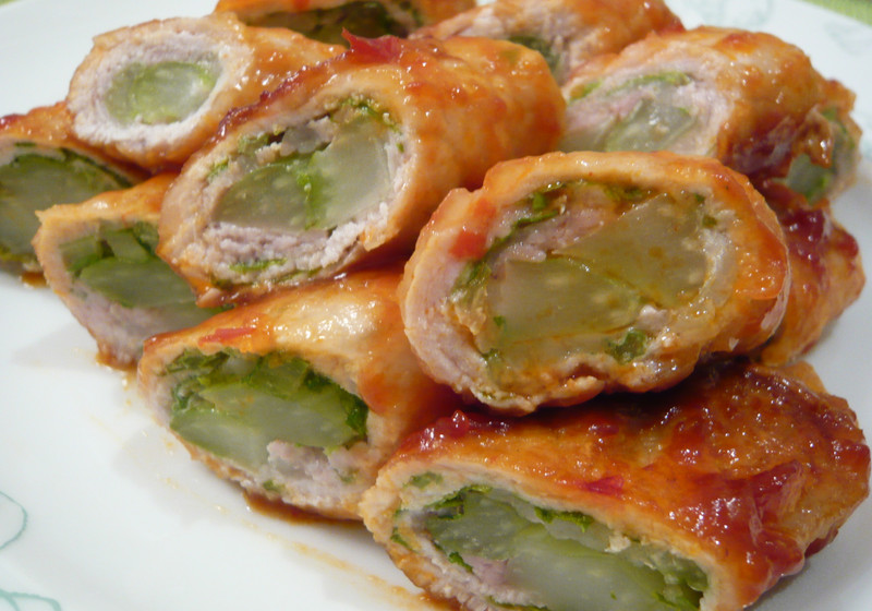 セロリの肉巻き