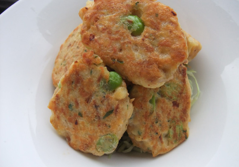 ツナとじゃが芋の落とし焼き