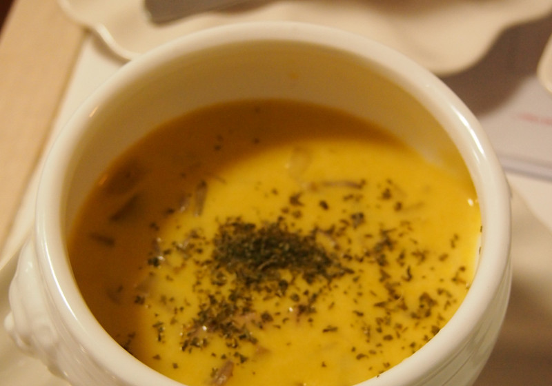 カボチャと舞茸のクリームスープ