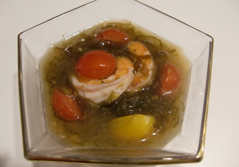 エビとトマトのかんたん前菜