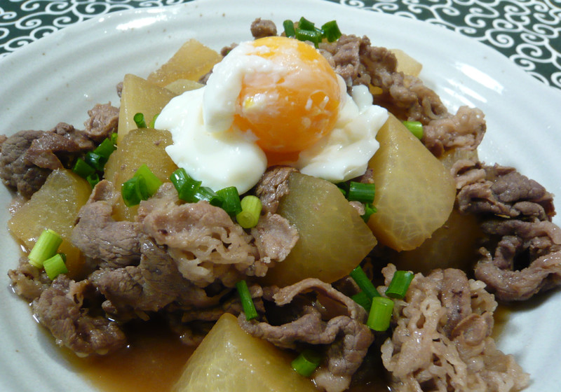大根と牛肉の生姜煮
