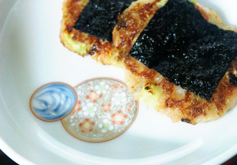 つぼみ菜とキムチの有明焼き
