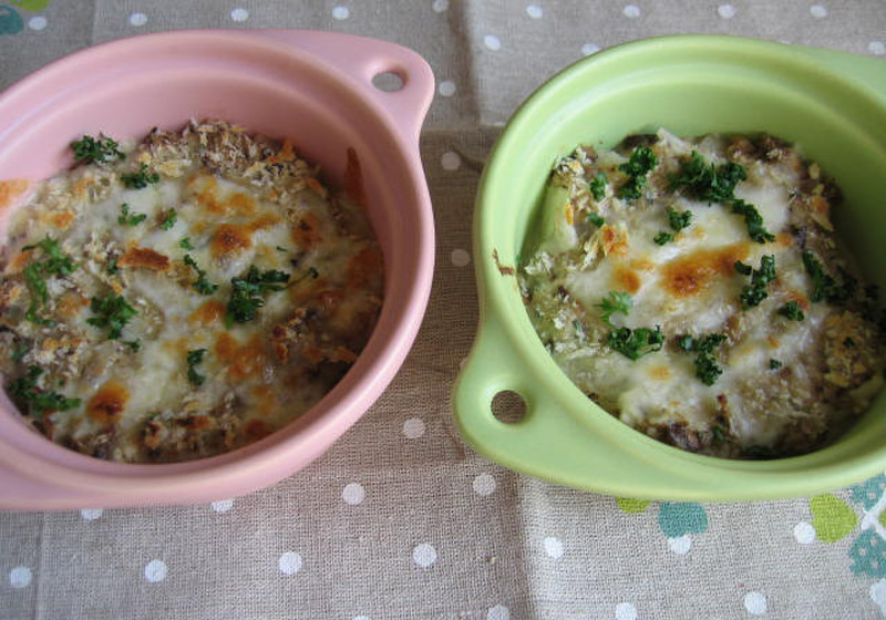 豆腐と鰯のグラタン