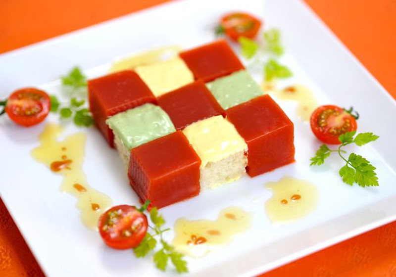 ガスパチョのモザイクサンド