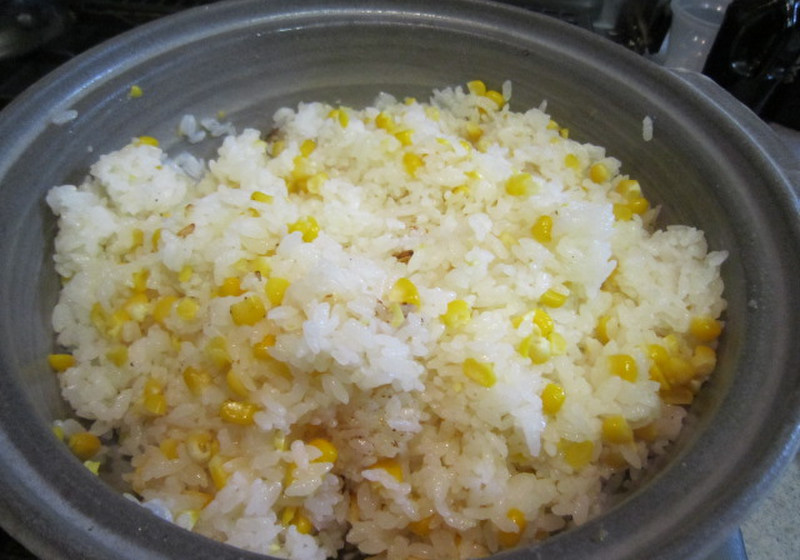 旬のトウモロコシご飯
