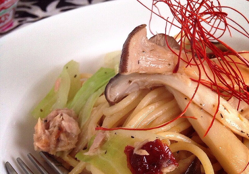 アヒージョの素deオトナパスタ♡