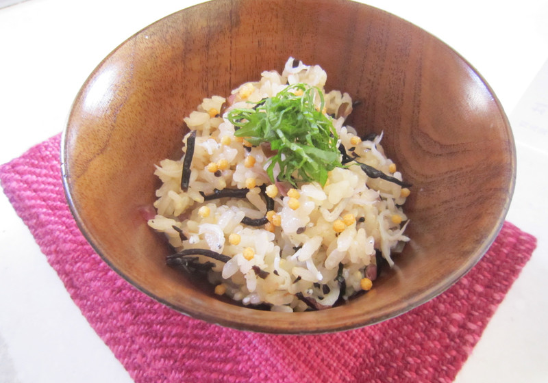 柴漬とあられの香り夏ご飯