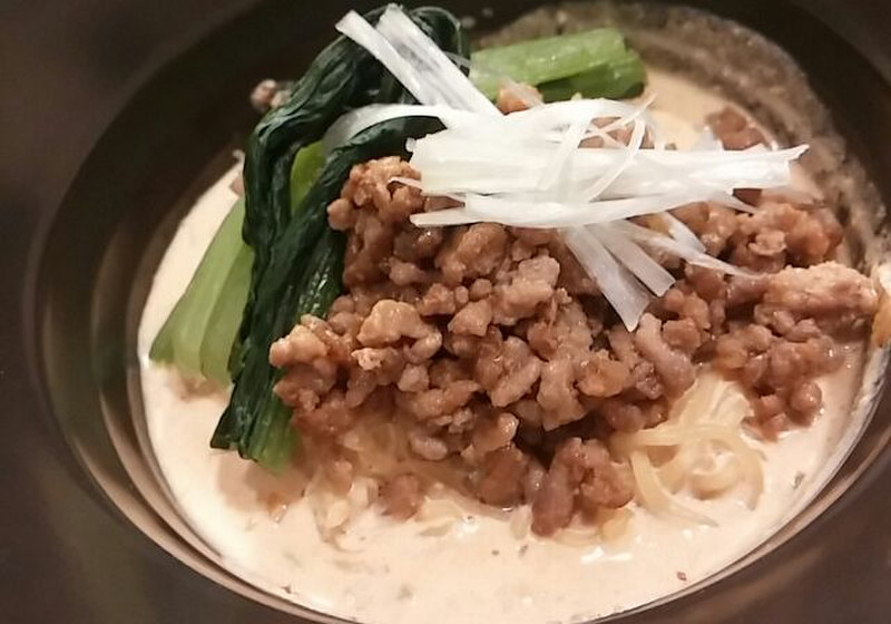 濃久里夢を使用した豆乳坦々麺