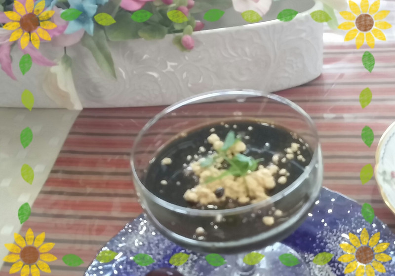黒蜜きな粉の豆乳プリン
