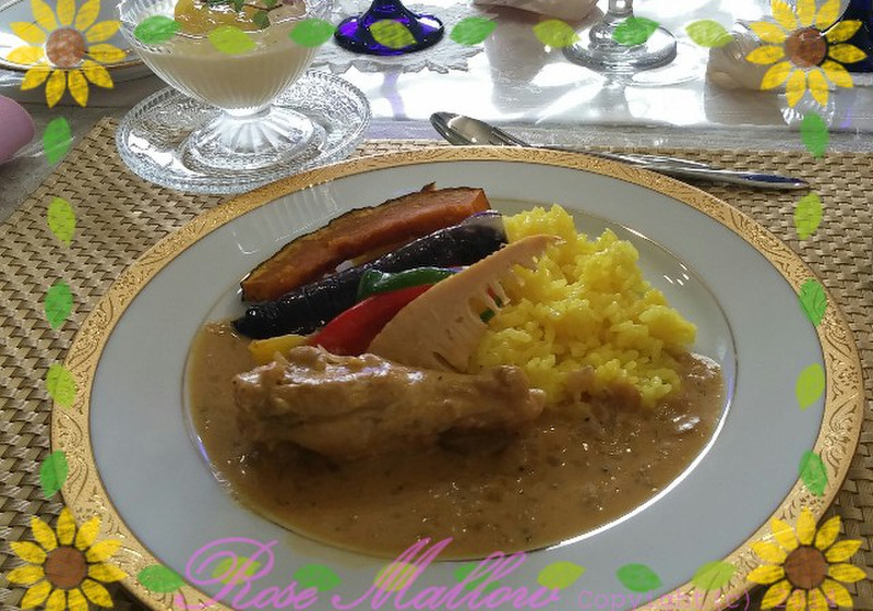 タイ風ココナツイエローカレー