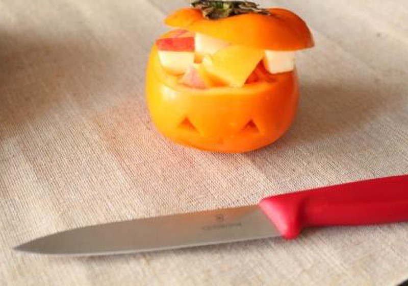 ハロウィン　柿のジャック・オーランタン
