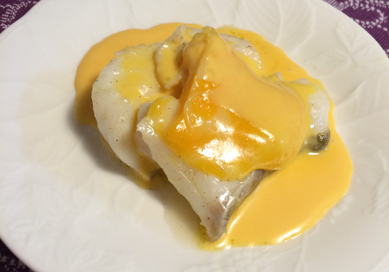 白身魚のオランデーズソース