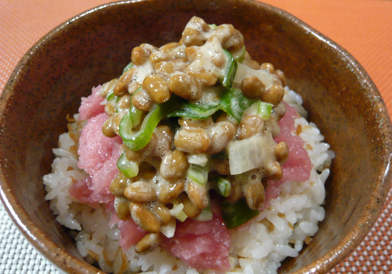 まぐろのたたき納豆丼