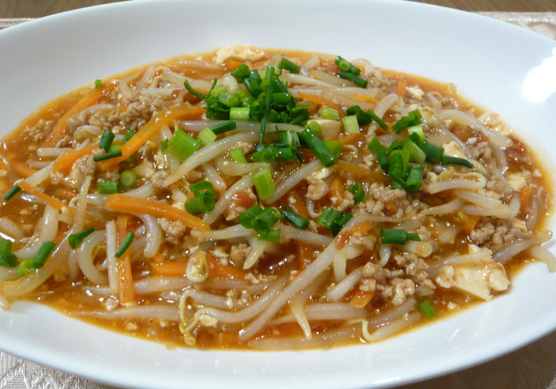 麻婆もやし