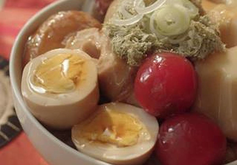 出汁が決め手♪おでん（関東だき）丼