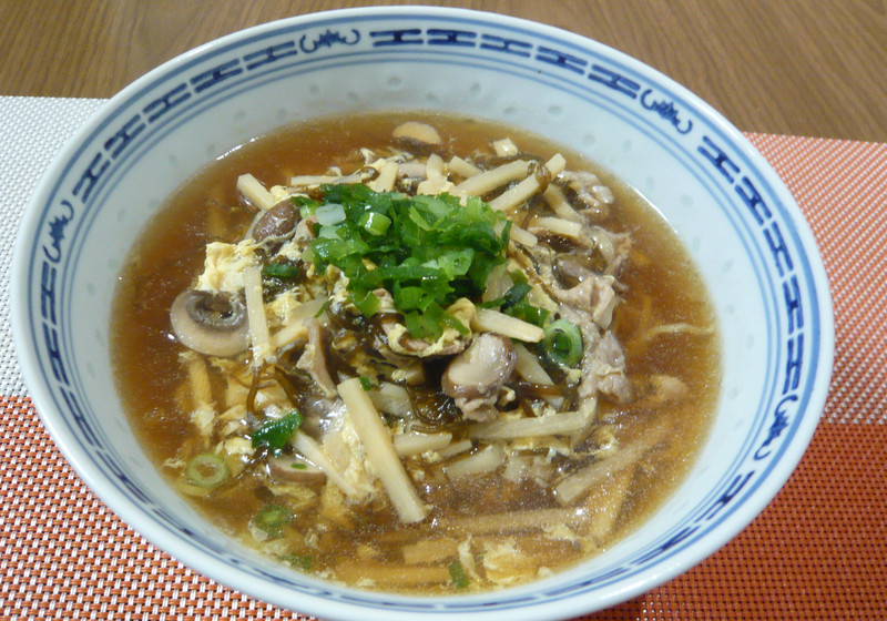 もずく酢サンラータン麺
