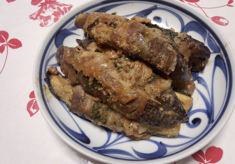 ナスの肉巻き