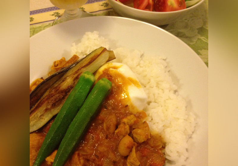 ミックスビーンズと大豆ミートのカレー