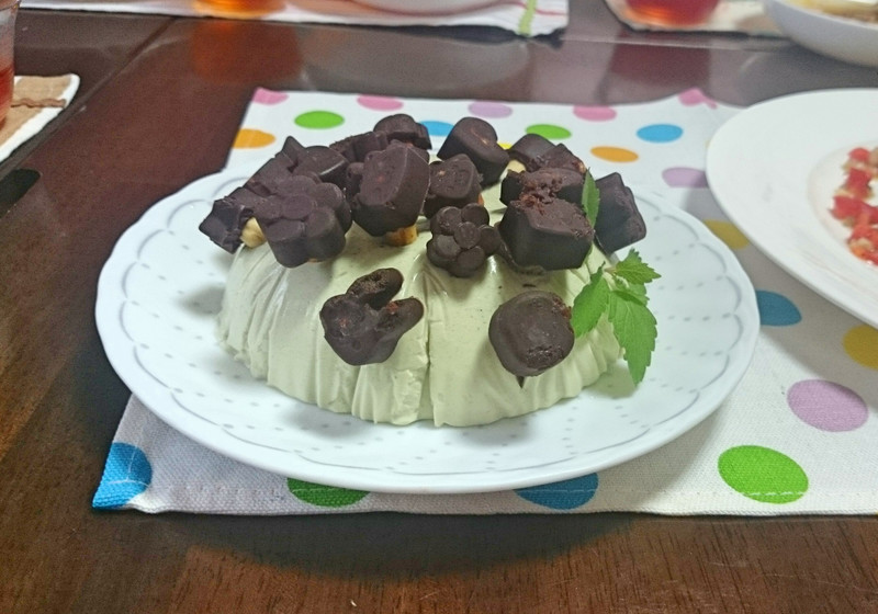 抹茶青汁の‼ ソイパンナコッタ