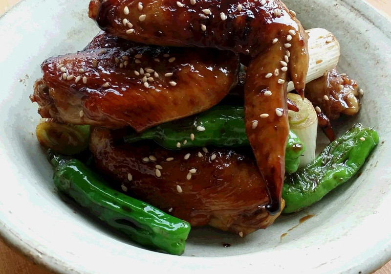 鶏手羽先の甘酢焼き鳥