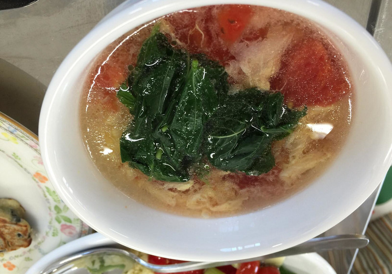 トマトと卵の酸辣湯