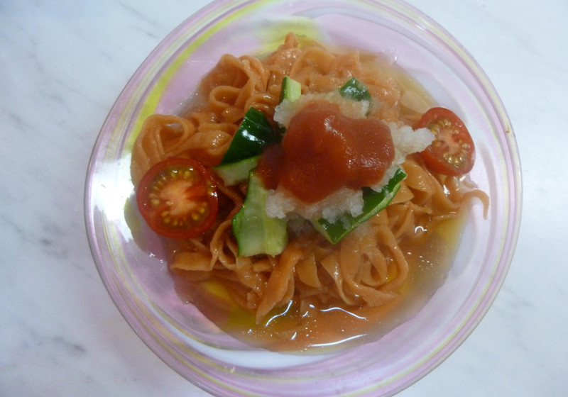 トマトピューレーのつるつるのどごしうどん