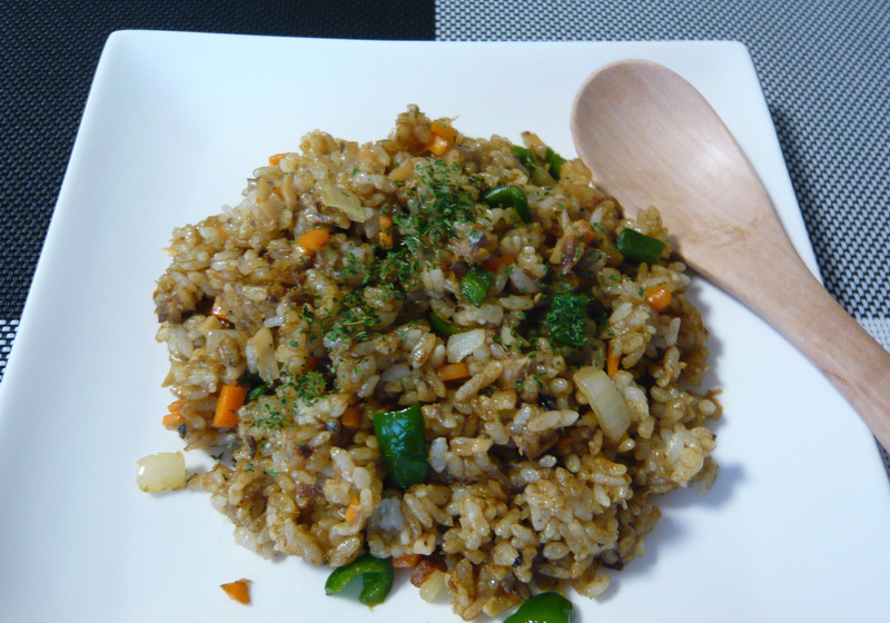 サバカレーピラフ