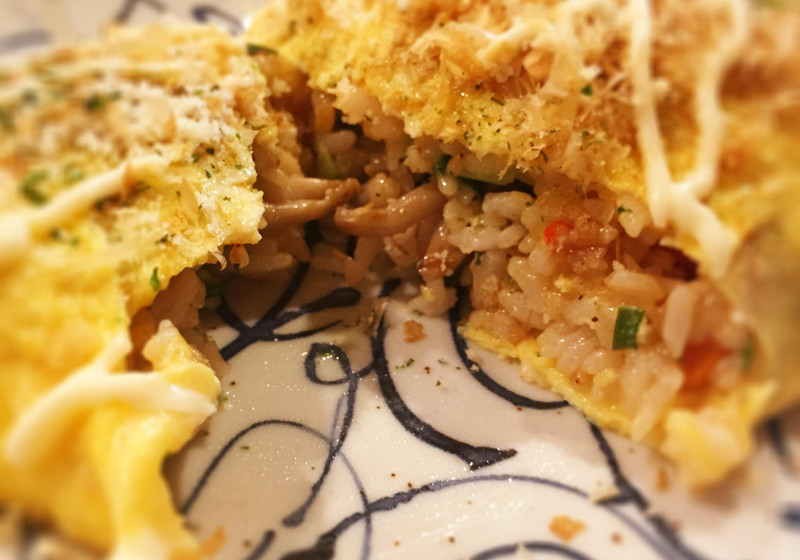 ♡しめじとパプリカで作る和風オムライス