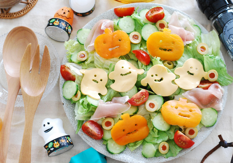 ハッピーハロウィンわくわくサラダ🎃