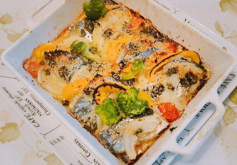グリルで簡単（＾＾）鰆のバジルソース焼き