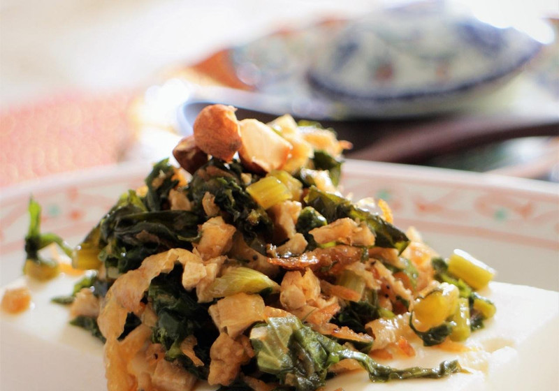 大根の葉っぱの食べる中華風ドレッシング