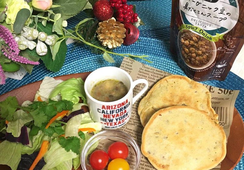 ダルーラde米粉のオニオンパンケーキ