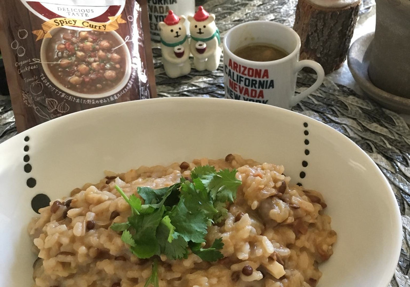 ダルーラdeポルチーニ茸のカレーチーズリゾット