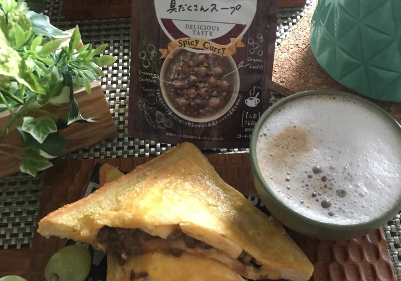 ダルーラdeチーズカレーホットサンド