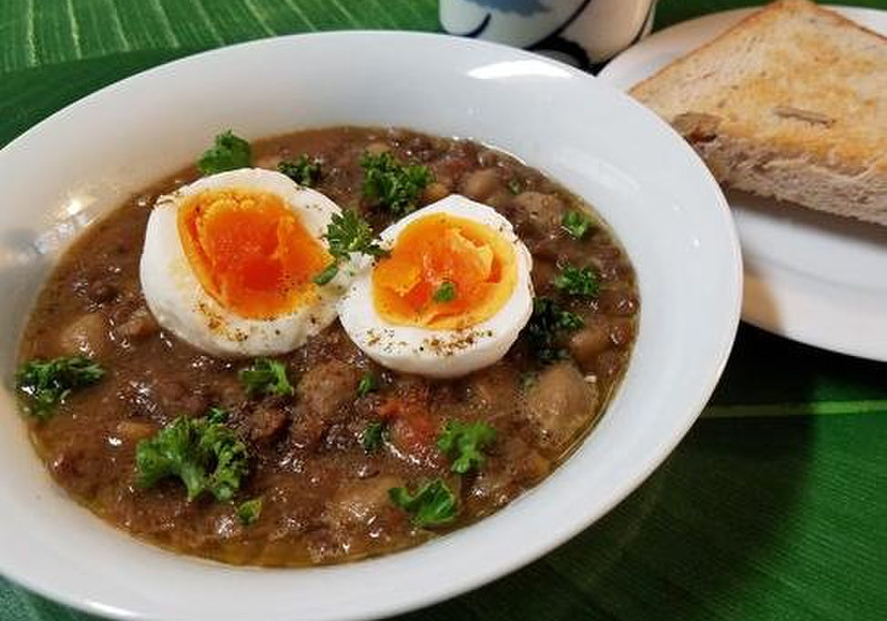 お湯だけで♪  ダルーラ卵カレー