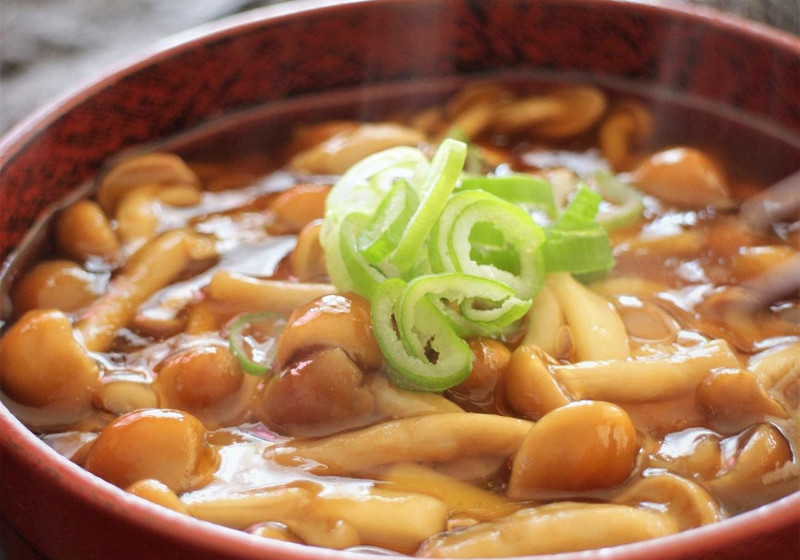 なめこのあんかけうどん