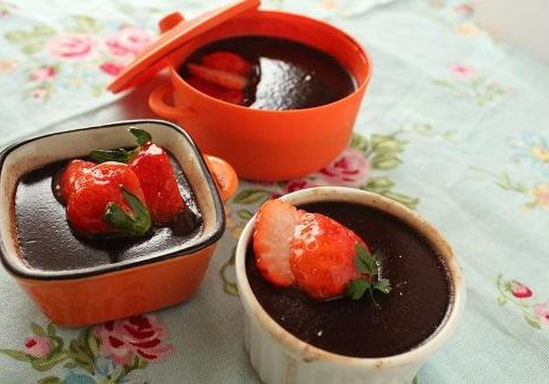 バレンタイン　ショコラプリン